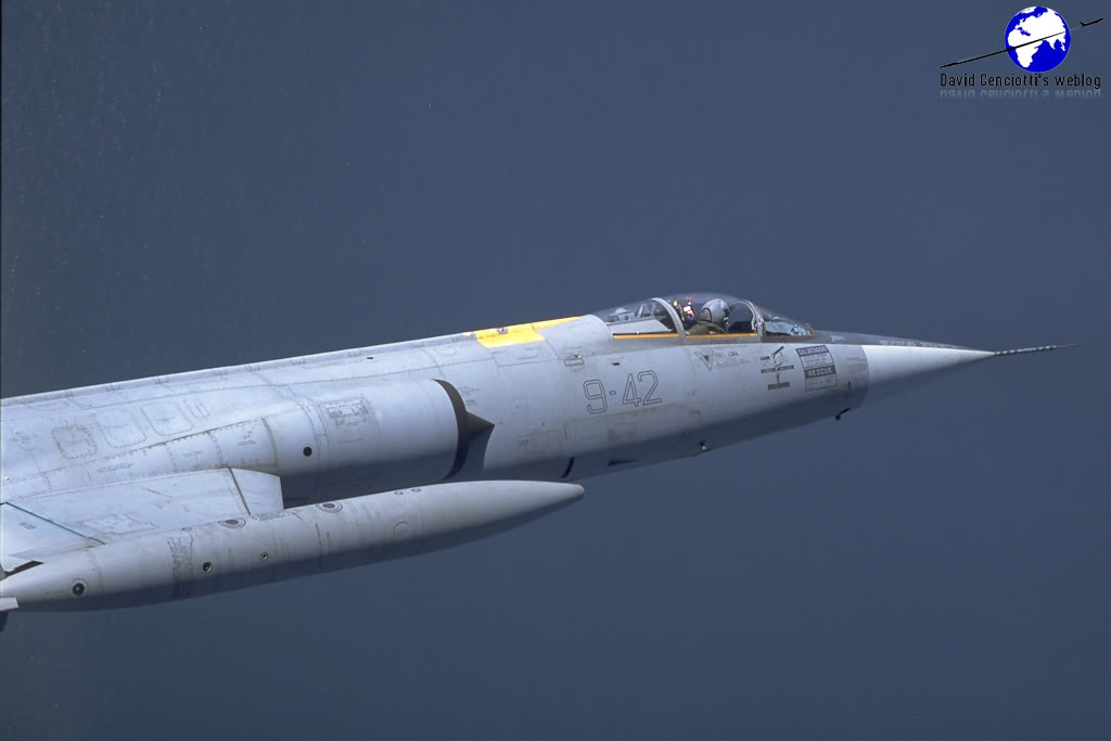 Air-to-air with the F-104 Starfighter of the 9° Stormo - The